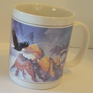 Vintage Derk Hansen Eagle Mug Art from Leanin' Tree "May Your Heart Always..."